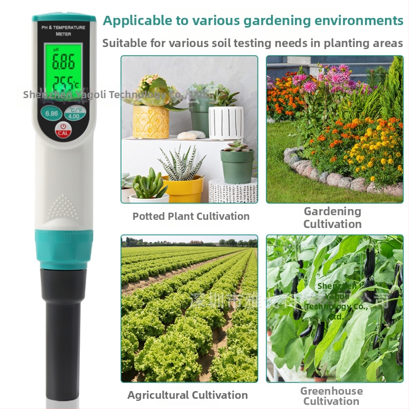 Yago PH-2023-D 2-u-1 tester tla za pH i temperaturu tla za poljoprivredu i hortikulturu