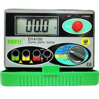 Tester de rezistență la împământare, digital, protecție la trăsnet, măsurarea rezistenței solului
