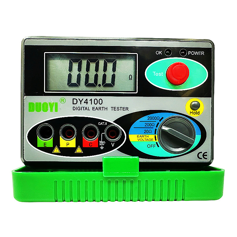 Tester de rezistență la împământare, digital, protecție la trăsnet, măsurarea rezistenței solului