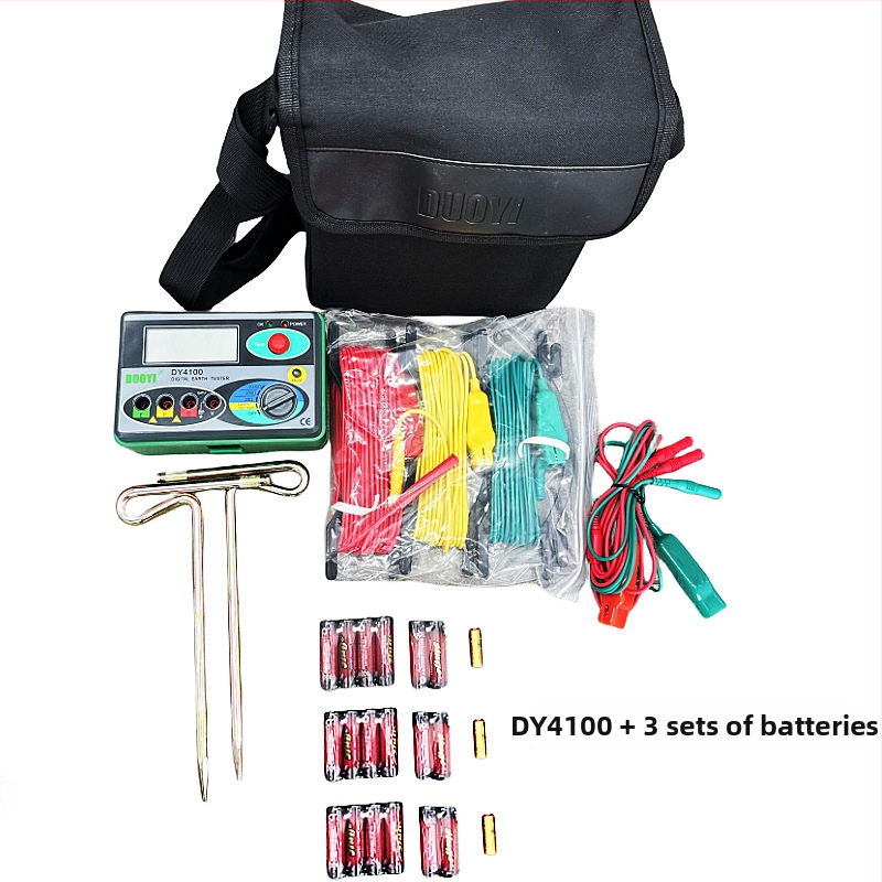 Prístroj na meranie zemného odporu, digitálny, ochrana proti bleskom, meranie odporu pôdy