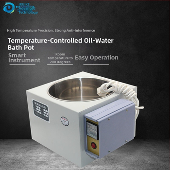 Laboratórna olejovo-vodná kúpeľ so digitálnym displejom, model HH-WO, teplotný rozsah do 300°C, ±1°C stabilita, nerezová oceľ