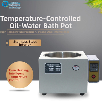 Laboratórna olejovo-vodná kúpeľ so digitálnym displejom, model HH-WO, teplotný rozsah do 300°C, ±1°C stabilita, nerezová oceľ