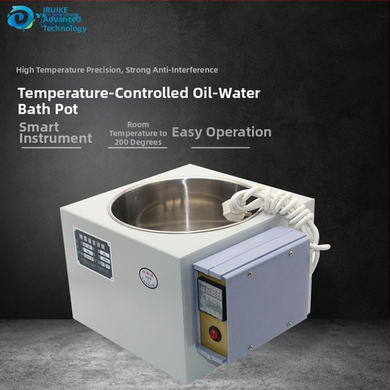 Laboratórna olejovo-vodná kúpeľ so digitálnym displejom, model HH-WO, teplotný rozsah do 300°C, ±1°C stabilita, nerezová oceľ