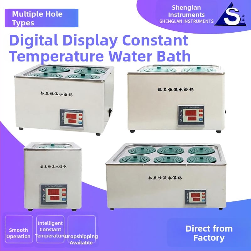 Εργαστηριακό υδρόλουτρο με ηλεκτρική θέρμανση και ψηφιακή οθόνη, σταθερή θερμοκρασία, δεξαμενή με 1/2/4/6 τρύπες