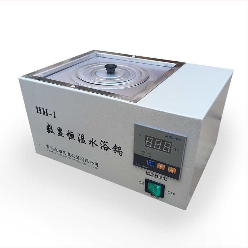 Μπάνιο νερού HH-4 με ψηφιακή οθόνη, σταθερή θερμοκρασία, διπλής σειράς τεσσάρων οπών, για εργαστήριο, εργοστάσιο και σχολείο, 5–100°C, ±0.5°C