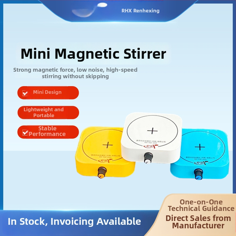 RH mini magnetický miešadlo s ohrevom, digitálny displej, 0-2500 rpm, 1000 ml, 220 V