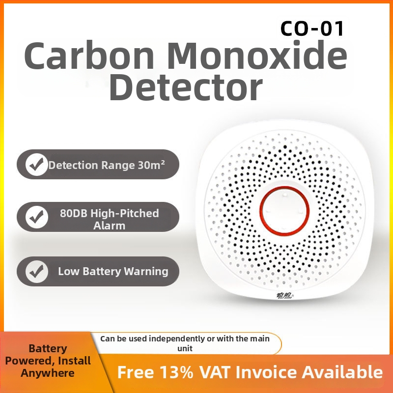 CO alarm pre vnútorné použitie v dome a kuchyni — detektor horľavých plynov Oracle Guard