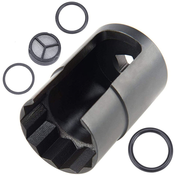 Ford 6.0L motorhoz magasnyomású olajvezető adapter szivárgásvizsgálata tömítő aljzattal (Szénacél; Otthoni használat; Gépjavítás)