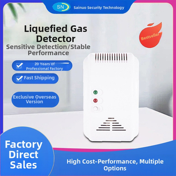 Domový plynový detektor SN-817, nástenný, káblové pripojenie, 220 V, alarm úniku plynu