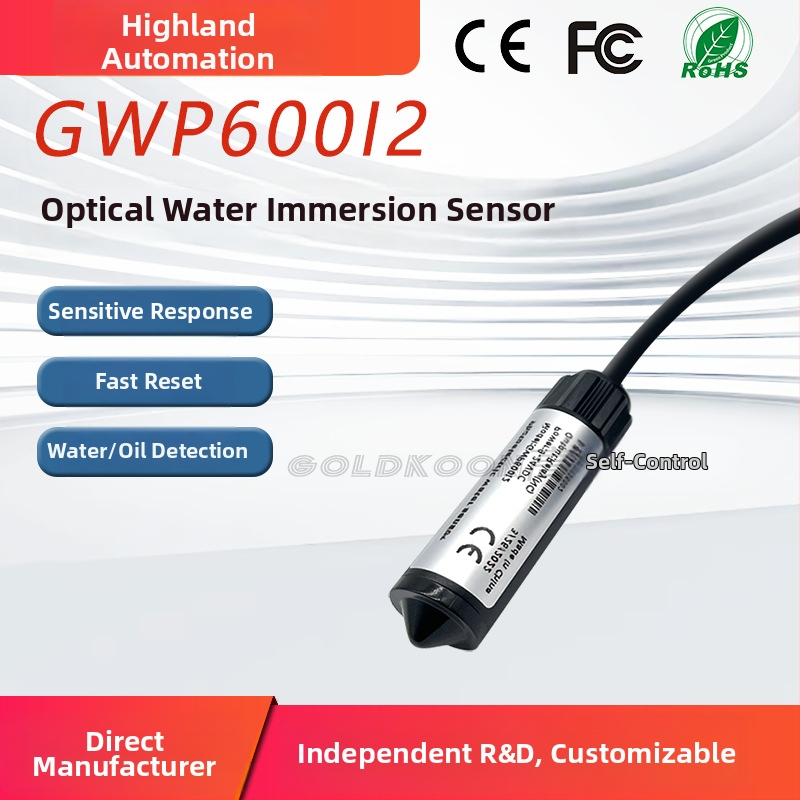 Detector de alarmă pentru nivelul apei, pentru camere tehnice, model GWP600I2, 12-24VDC, detecție de 180°, cablat