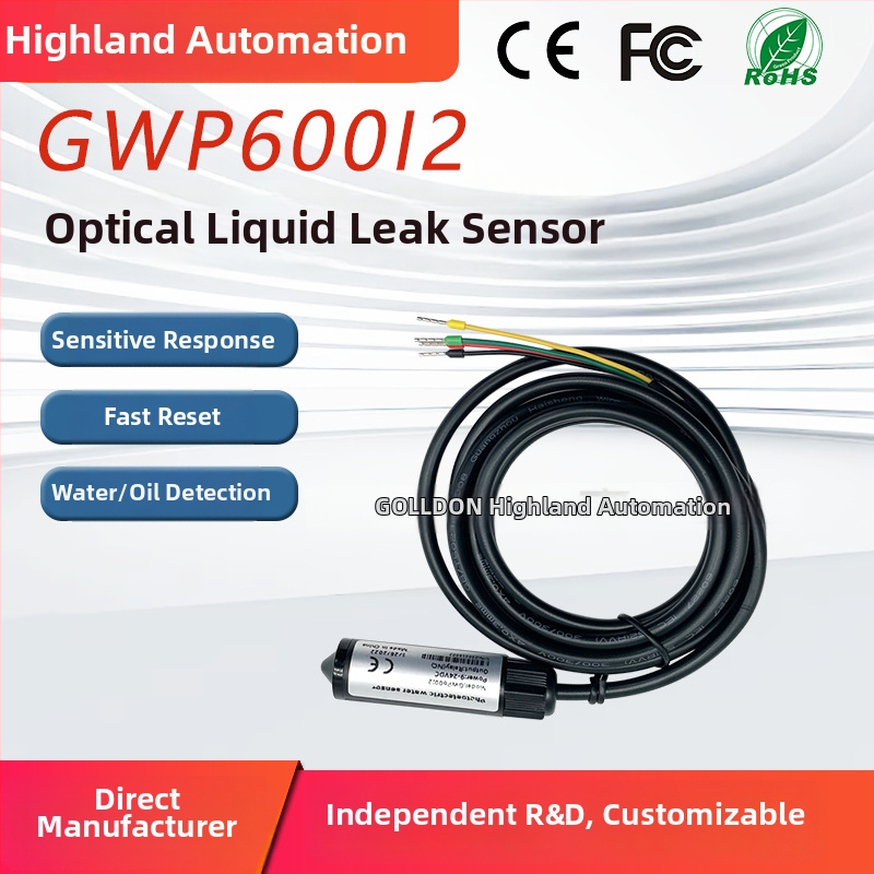 Detector de alarmă pentru nivelul apei, pentru camere tehnice, model GWP600I2, 12-24VDC, detecție de 180°, cablat