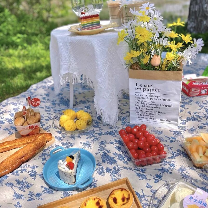 Χαλάκι πικνίκ, αδιάβροχο, 80% πολυεστέρας + 20% βαμβάκι, αδιάβροχος στρώμα PE βαμβάκι, καμβάς εξωτερικά ύφασμα, κατάλληλο για παραλία, πικ νικ και μπάρμπεκιου