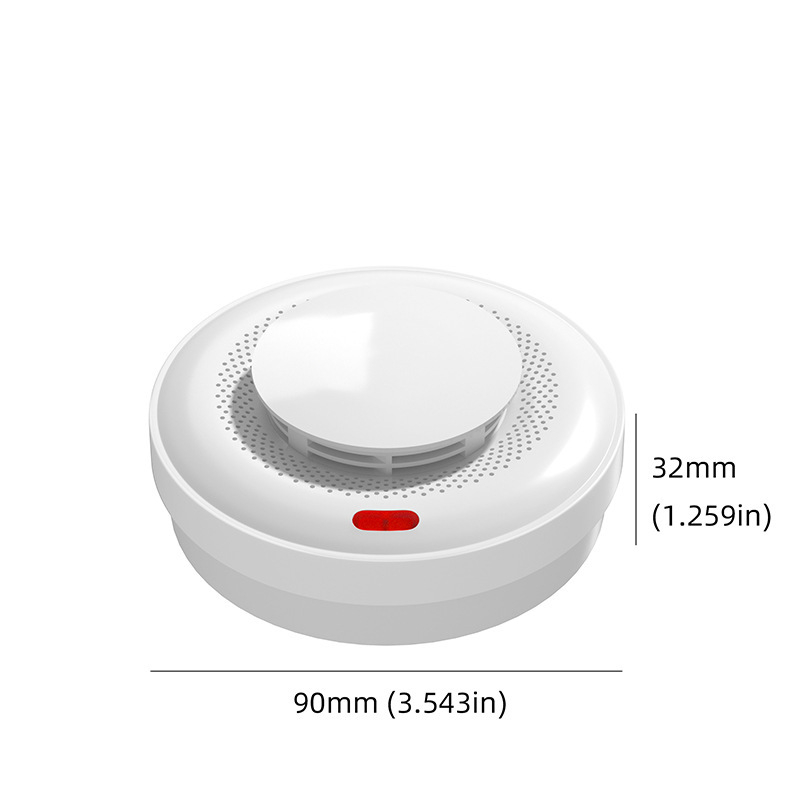 Alarmă WiFi pentru monoxid de carbon și gaze, detecție 360°, alimentare 5V, comunicație wireless 433MHz, montaj pe perete cu alerte prin aplicație