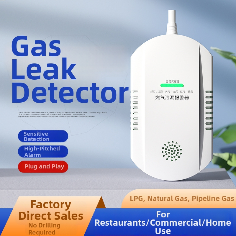 JT-WD101 Domový plynový detektor s alarmom, 220V, dosah 10 m, Metán, diaľkový alarm