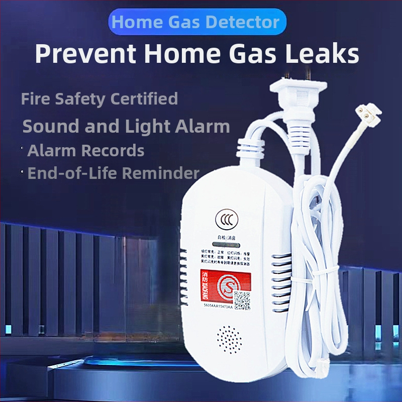 JT-WD101 Domový plynový detektor s alarmom, 220V, dosah 10 m, Metán, diaľkový alarm