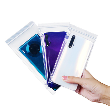 Ziplock vrećice za pakiranje dodataka za mobitel, prozirne, debele, jednokratne, zatvorene; materijal: novi materijal; duljina brtvljenja: 1–1,5 cm; upotreba: pakiranje dodataka za mobitel