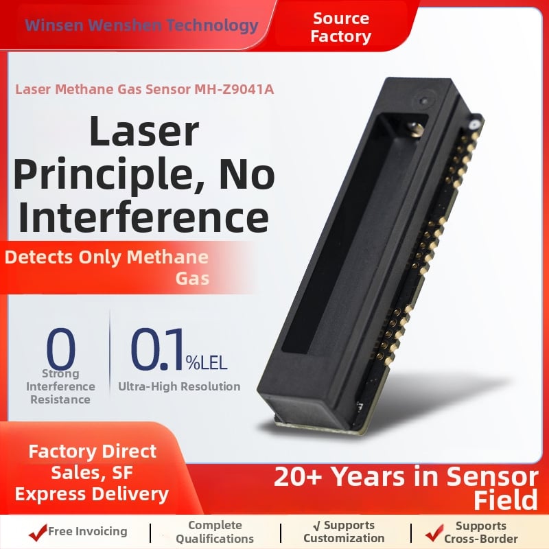 Láser metán szenzor – Márka: Winsen/weisheng; Sorozat: Laser methane series; Alkalmazás: Otthoni gázszivárgás észlelése