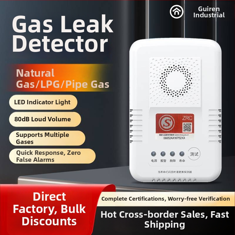 PG-R03D Domáci detektor úniku horľavého plynu: metán, zemný plyn a LPG