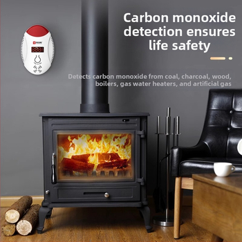 Detector de gaz cu afișaj de concentrație CO și gaze combustibile, alarmă, montaj pe perete, model CD17, 110-220V