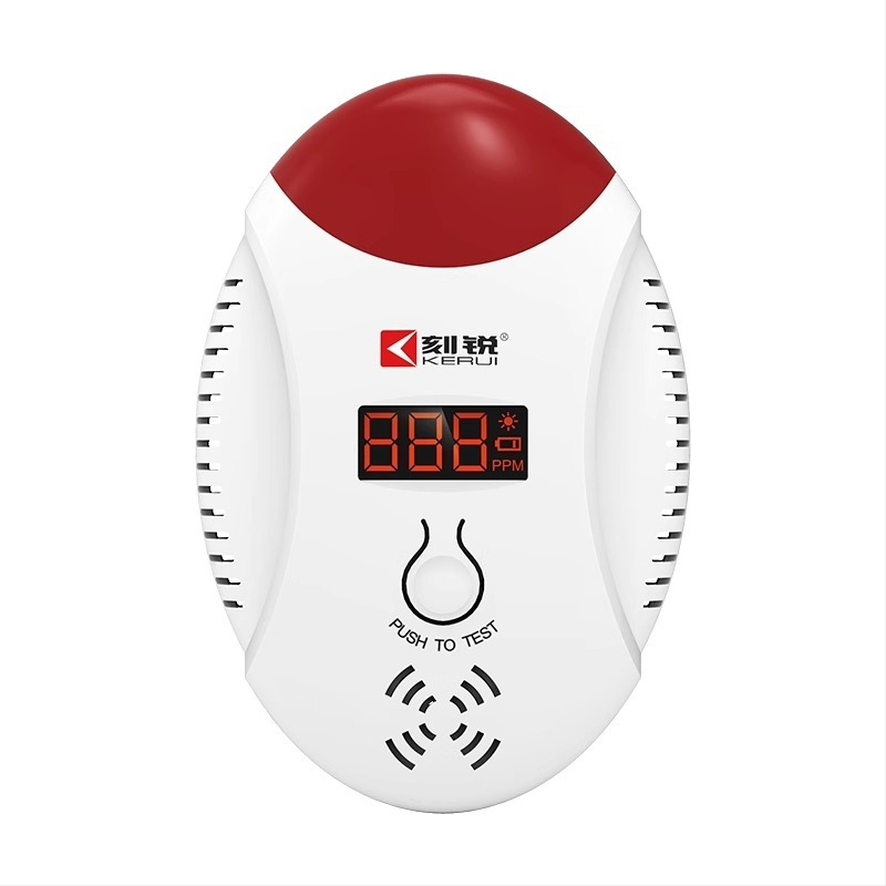 Detector de gaz cu afișaj de concentrație CO și gaze combustibile, alarmă, montaj pe perete, model CD17, 110-220V