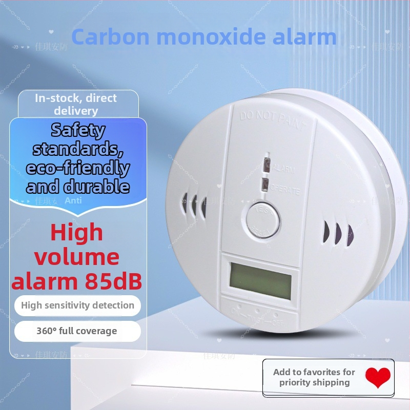 Prenosný alarm oxidu uhoľnatého a dymu - rozsah 30, presnosť 20, napájanie 4.5V