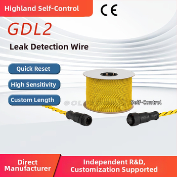 GDL2 detektor úrovne vody s alarmom, typ montáže: montážny typ, RS485 poplachové relé, vedená komunikácia, dosah detekcie 500