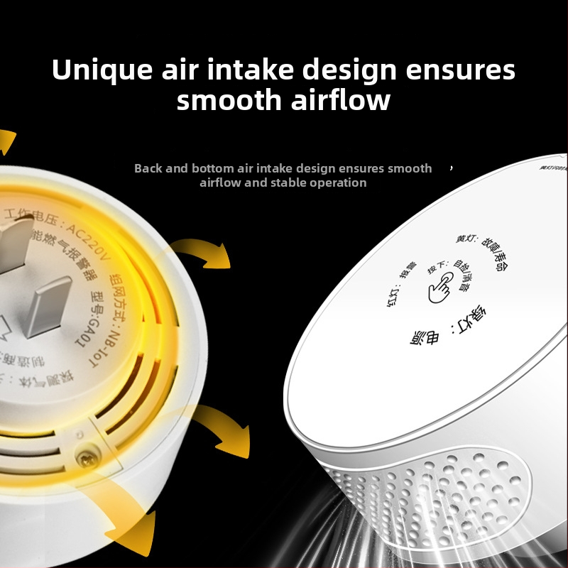 Meian GA01 plynový alarm s Bluetoothom, 360° detekcia, pokrytie 30 m², na stenu, bezdrôtový 2,4 GHz, 90-240 V