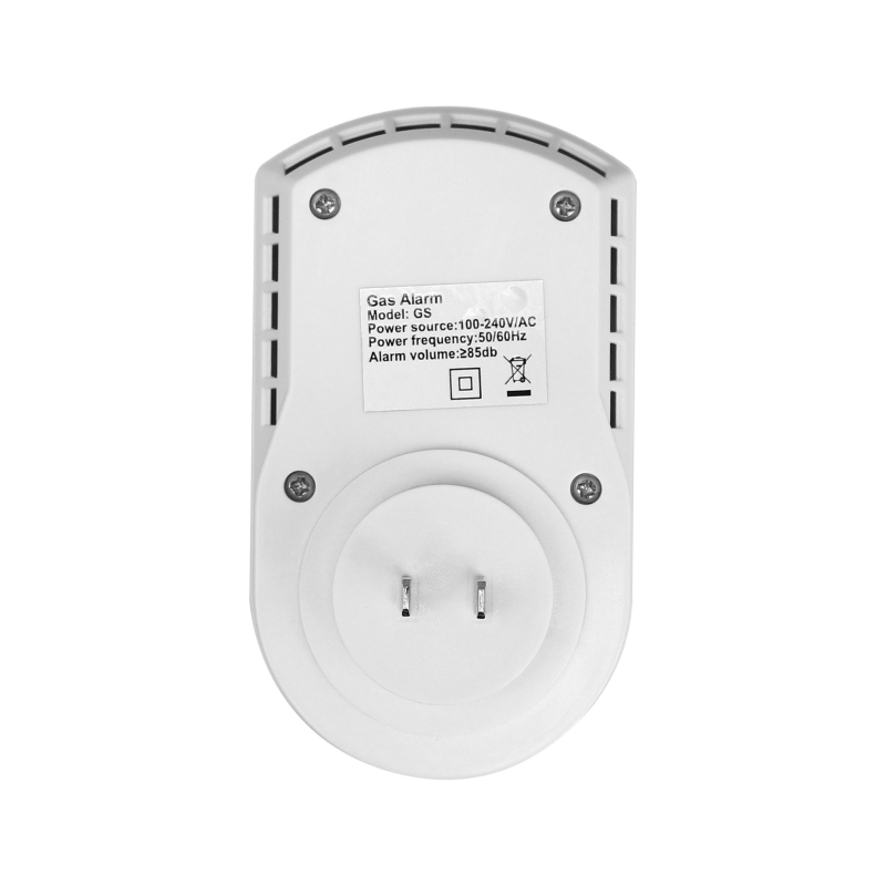 Detector de gaz și alarmă de scurgeri, conectare directă la priză, montaj pe perete (100–240V, detecție 360°, bucătărie/dining/uz casnic)