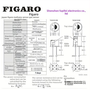 Figaro TGS2619-C00 E00 plynový senzor pre metán a zemný plyn – detekcia úniku plynu v domácnosti