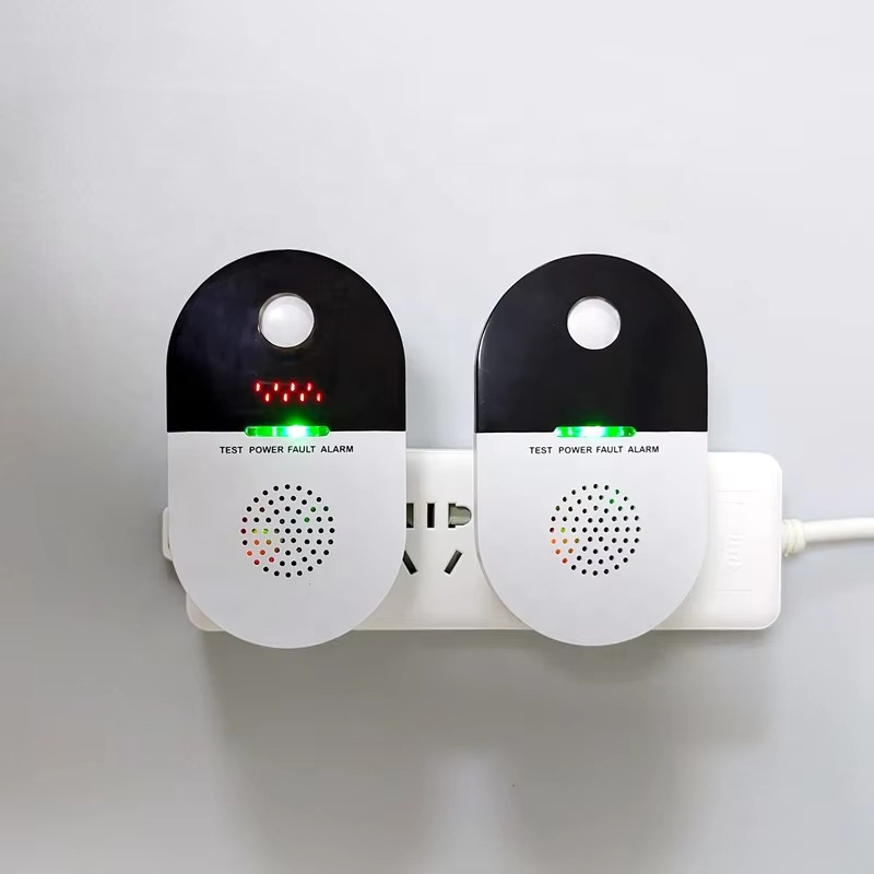 Detector de gaz cu conectare directă, detecție 360°, 100–240 V, comunicație wireless, modelul 502, alarmă sonoră și luminoasă