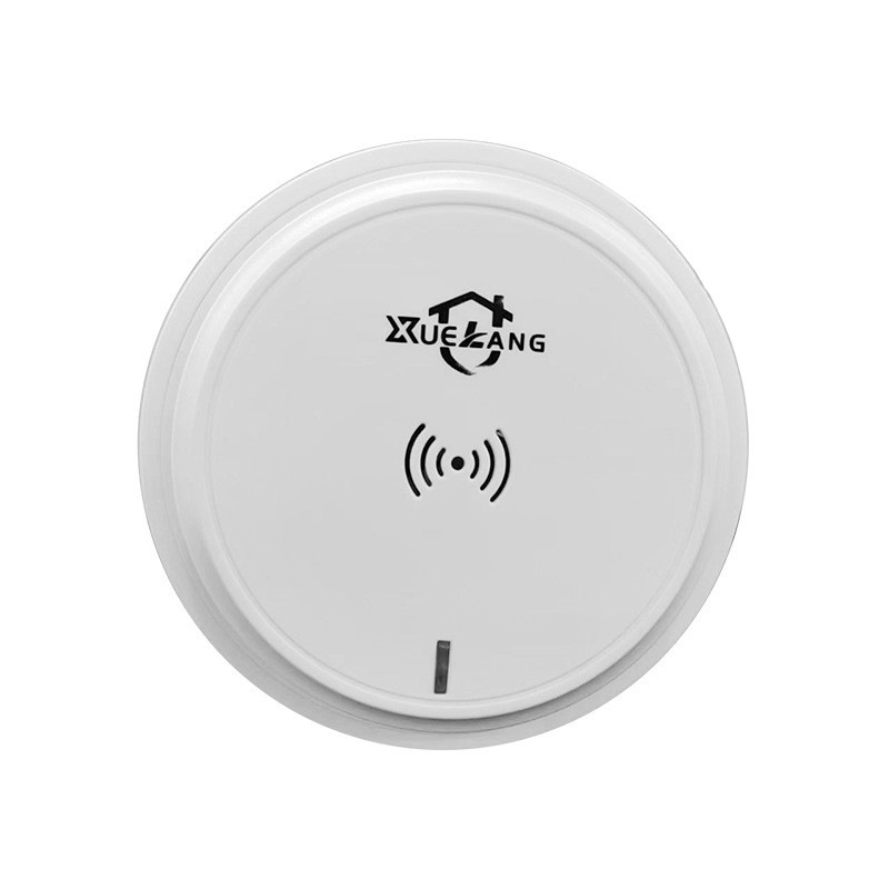 Alarmă de gaz XL-202 pentru gaze naturale și LPG, detecție la 360°, montaj pe tavan, cablare, alimentare 12VDC–220VAC, alarmă sonoră și luminoasă