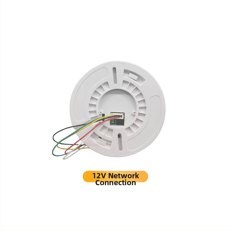 Gásový alarm XL-202 pre zemný plyn a LPG, 360° detekcia, montáž na strop, káblové pripojenie, napájanie 12VDC–220VAC, zvukovo-svetelný alarm