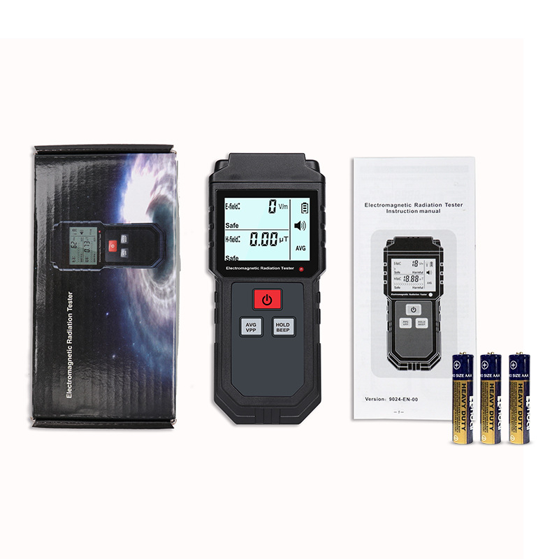 Agoal EMF tester 825 – detector de scurgeri de microunde și monitor pentru radiații electromagnetice de uz casnic, alimentare 6.3–50 V