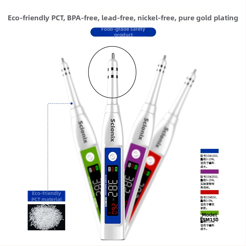 Scionix Digitálny Refraktometer Slanosti, rozsah 0-50%, vysoká presnosť, Elektronický Merací Prístroj Slanosti
