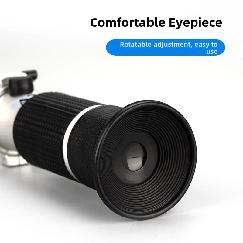 Ručný prism refraktometer CJM-037, značky Chuang Ji Mei, rozsah merania 0-90, vhodné pre konzervované ovocie, zeleninu a med