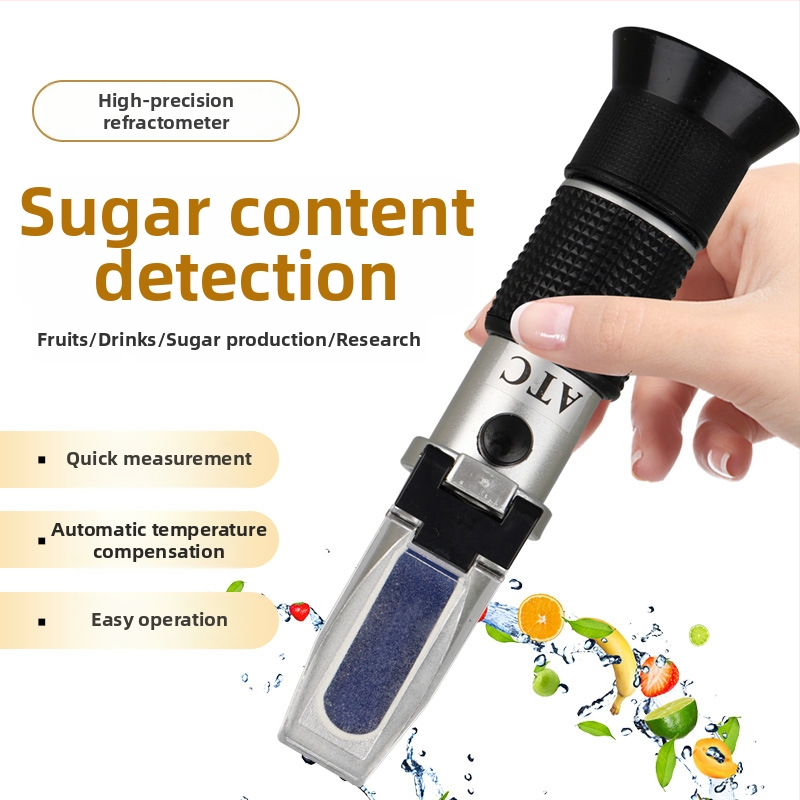 Ručný prism refraktometer CJM-037, značky Chuang Ji Mei, rozsah merania 0-90, vhodné pre konzervované ovocie, zeleninu a med