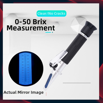 Refraktometru de înaltă precizie pentru conținutul de zahăr și sare, ATC compensare automată a temperaturii, prismă de înaltă definiție (Măsoară conținutul de zahăr și sare; ATC; prismă de înaltă definiție)