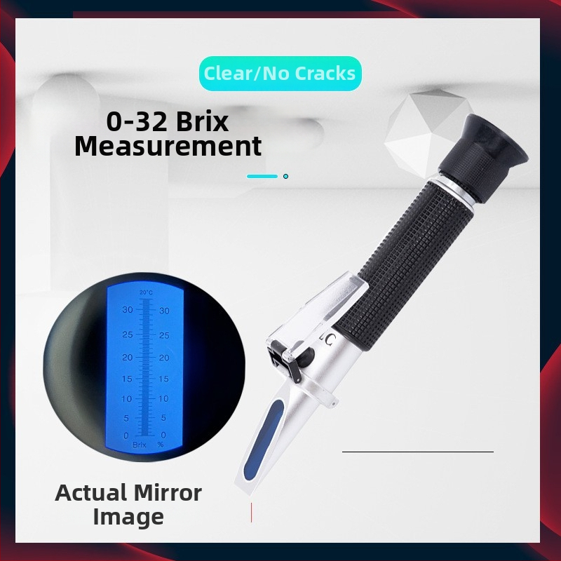Refraktometru de înaltă precizie pentru conținutul de zahăr și sare, ATC compensare automată a temperaturii, prismă de înaltă definiție (Măsoară conținutul de zahăr și sare; ATC; prismă de înaltă definiție)