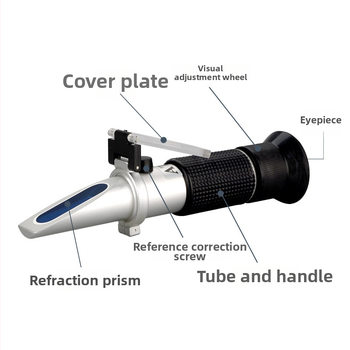 Prizma-refraktométer CJM-056 a hűtőközeg-koncentráció mérésére, márka Chuang Ji Mei, mérési tartomány 0-90, tömeg 0,75 kg