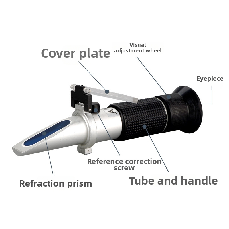 Prizma-refraktométer CJM-056 a hűtőközeg-koncentráció mérésére, márka Chuang Ji Mei, mérési tartomány 0-90, tömeg 0,75 kg