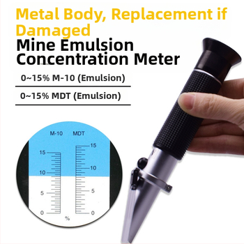 Mieranie Koncentrácie Minerálnej Emulzie MDT0-15%M-10 Refraktometer pre podzemné testovanie emulovaného oleja, Qianheng Tools