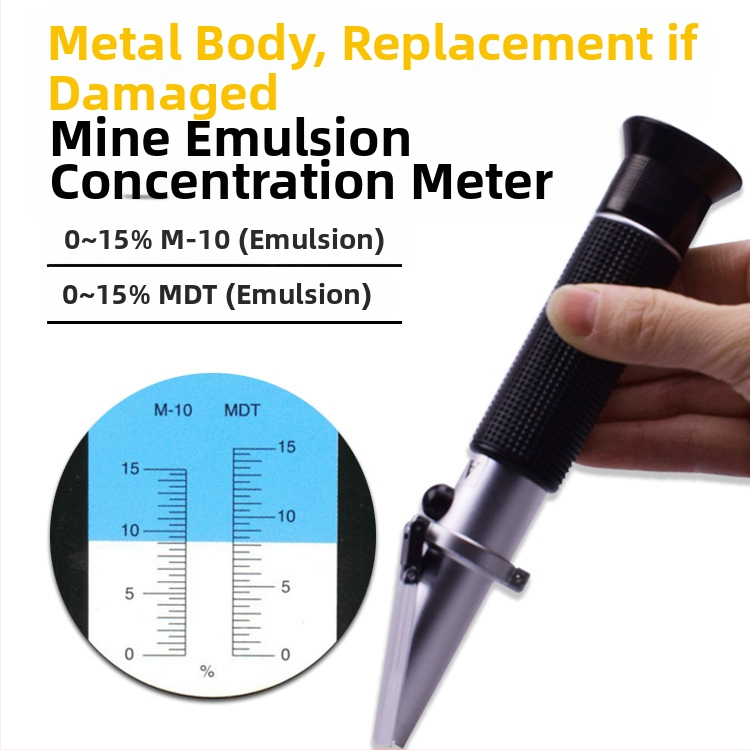 Mieranie Koncentrácie Minerálnej Emulzie MDT0-15%M-10 Refraktometer pre podzemné testovanie emulovaného oleja, Qianheng Tools