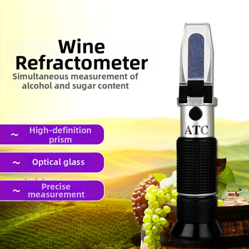 Prizmás Refraktométer CJM-112-a alkoholkoncentrációhoz, tartomány 0–25; Márka: Chuang Ji Mei; Modell: CJM-112-a; Súly: 0.75