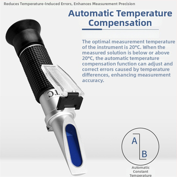 Fotoelektronikus refraktométer, modell RHC-300ATC, állatorvosi használatra