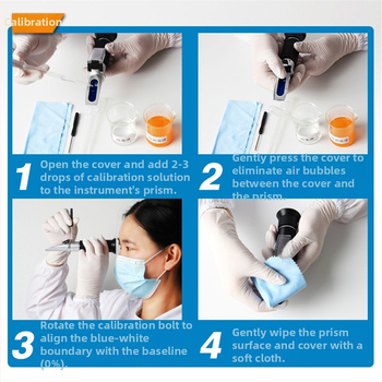Fotoelektronikus refraktométer, modell RHC-300ATC, állatorvosi használatra