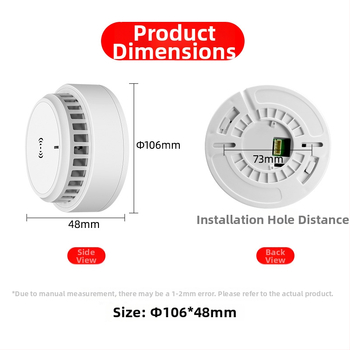 Domový detektor plynového alarmu, stropný montáž, sieťový, 12V, 360° detekcia, dosah 20–30 m, zvukovo-svetelný alarm, HC-202