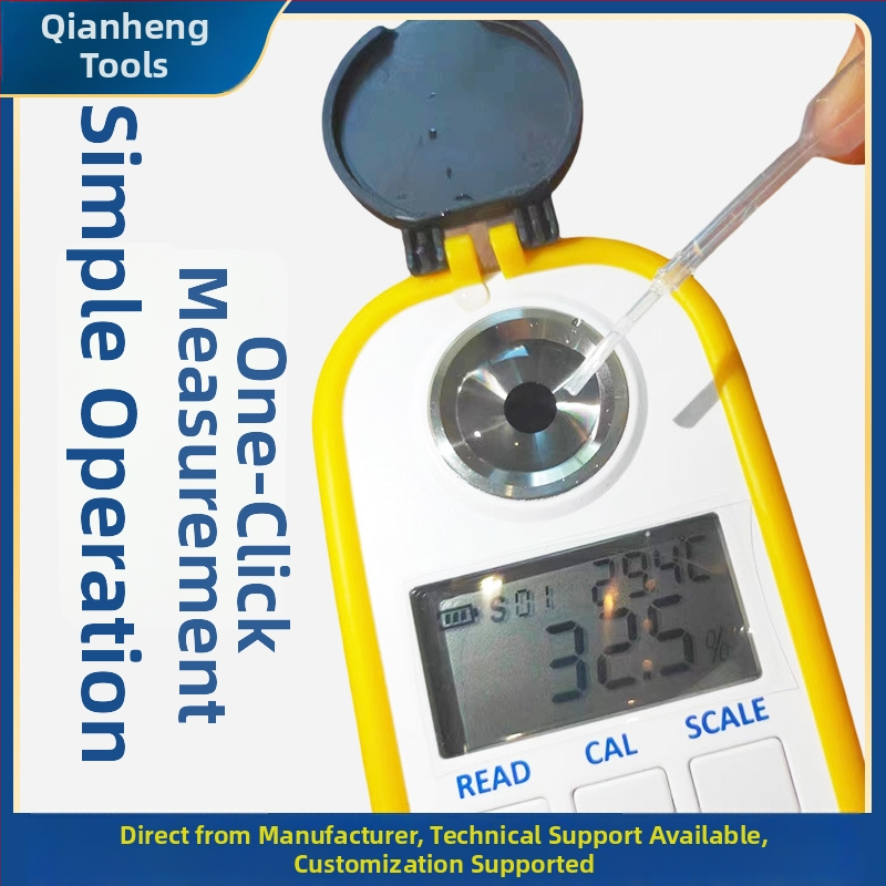 DR301 digitálny refraktometer na meranie koncentrácie medu, s digitálnym displejom, rozlíšenie 0,2%, prevádzková teplota 15–35 °C