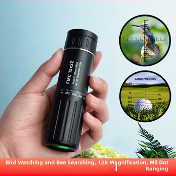 12x nagyítású monocular célzó keresztes távolságmérővel, taktikai, magas precíziós snipers monokulár