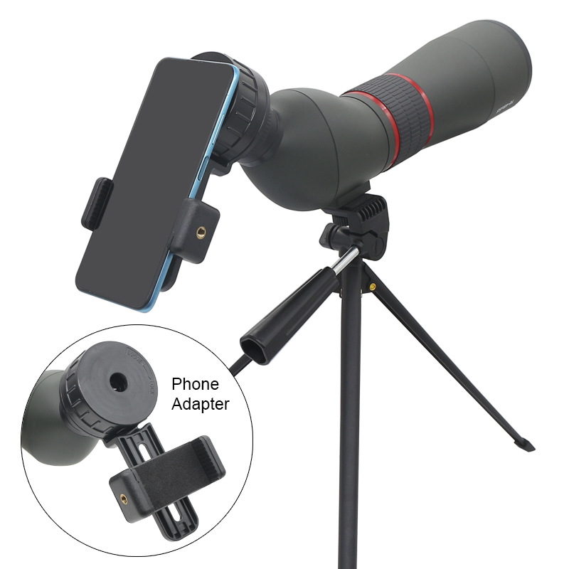 Monokular s HD zoomom, velikim otvorom, noćnim vidom pri slabom osvjetljenju, za promatranje ptica i fotografiranje mobilnim telefonom