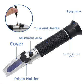 Kézben tartható sószint-mérő tengervízhez, akvakultúrához és élelmiszer-feldolgozáshoz; Márka Xing wei qiang; Refraktométer és hidrométer